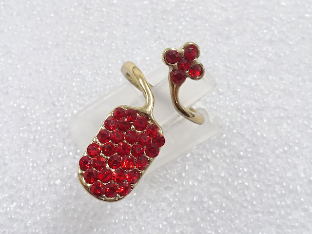 JAPANESE KIMONO / ANTIQUE COLORED STONE RING (NO. 2)